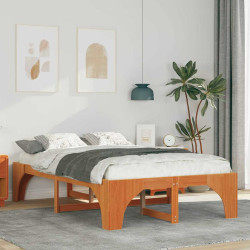 Estrutura da cama castanho 140 x 190 cm
