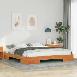 Estrutura da cama castanho 200 x 200 cm