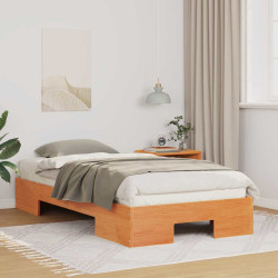 Estrutura da cama castanho 75 x 190 cm