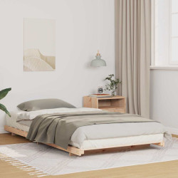 Estrutura da cama castanho 75 x 190 cm