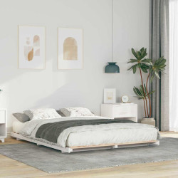 Estrutura da cama branco 140 x 210 cm