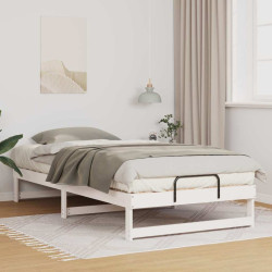 Estrutura da cama branco 100 x 200 cm