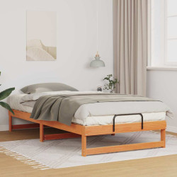 Estrutura da cama castanho 100 x 200 cm