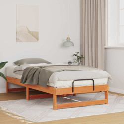 Estrutura da cama castanho 90 x 200 cm