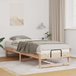 Estrutura da cama castanho 90 x 210 cm
