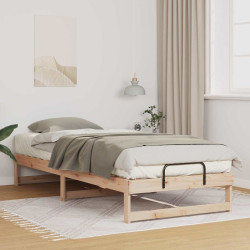 Estrutura da cama castanho 90 x 220 cm