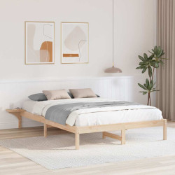 Estrutura da cama natural 140 x 200 cm