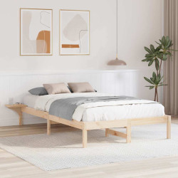 Estrutura da cama natural 135 x 190 cm