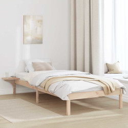 Estrutura da cama natural 90 x 200 cm