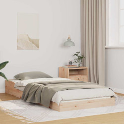 Estrutura da cama castanho 90 x 210 cm