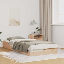 Estrutura da cama castanho 100 x 210 cm