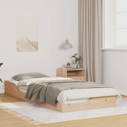 Estrutura da cama castanho 80 x 220 cm