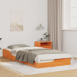 Estrutura da cama marrom cera 80 x 220 cm