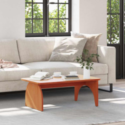 Mesa de centro marrom cera 80 x 50 x 31 cm