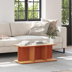 Mesa de centro marrom cera 80 x 39,5 x 33,5 cm