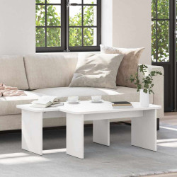 Mesa de centro 2 unid. branco 100 x 69 x 35,5 cm