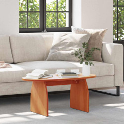 Mesa de centro marrom cera 80 x 40 x 35 cm