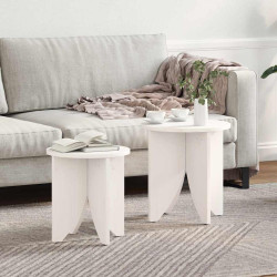 Mesa de centro 2 unid. branco 41,5 x 41,5 x 44 cm