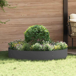 Anel de vaso 5 unid. preto 120 x 120 x 20 cm