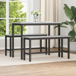 Banco de jantar cinza sonoma 100 x 32,5 x 48,5 cm