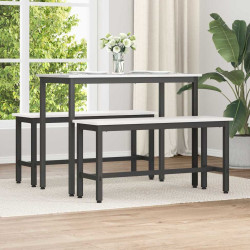 Banco de jantar 100 x 32,5 x 49 cm 2 unid.