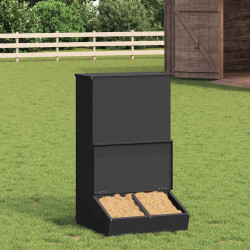 Comedouro para porcos preto 55 x 51 x 91,5 cm