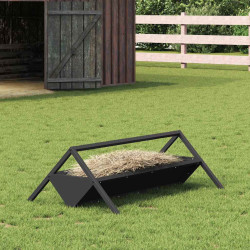 Trincheira para alimentação de gado preto 111 x 76 x 38 cm