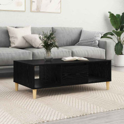 Mesa de centro carvalho preto 102 x 55 x 35 cm
