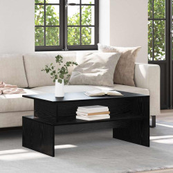 Mesa de centro carvalho preto 90 x 55 x 42,5 cm