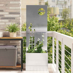 Tela de privacidade para jardim fretwork prata 50 x 32 x 150 cm