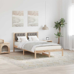 Estrutura da cama cinzento-acastanhado 120 x 200 cm
