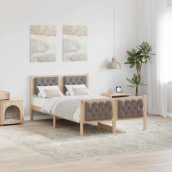 Estrutura da cama cinzento-acastanhado 120 x 200 cm