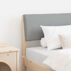 Cabeceira estofada cinzento-claro 80 cm