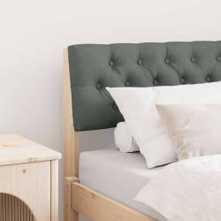 Cabeceira estofada cinza escuro 80 cm
