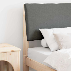 Cabeceira estofada cinza escuro 80 cm