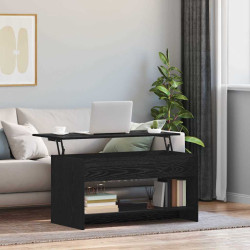 Mesa de centro carvalho preto 80 x 50,5 x 41,5 cm