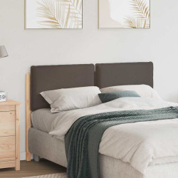 Cabeceira estofada com cabeceira cinza natural e claro 120 cm