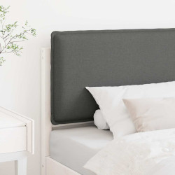 Cabeceira estofada com cabeceira branco e cinza claro 90 cm