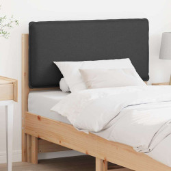 Cabeceira estofada com cabeceira cinza natural e escuro 80 cm