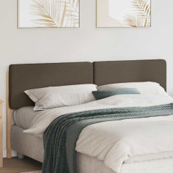 Cabeceira estofada com cabeceira marrom e taupe 200 cm