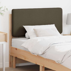 Cabeceira estofada com cabeceira marrom e taupe 90 cm