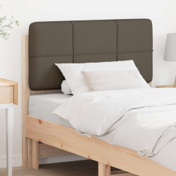 Cabeceira estofada com cabeceira marrom e taupe 100 cm