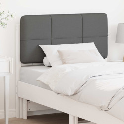 Cabeceira estofada com cabeceira branco e cinza claro 80 cm