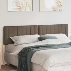 Cabeceira estofada com cabeceira marrom e taupe 200 cm