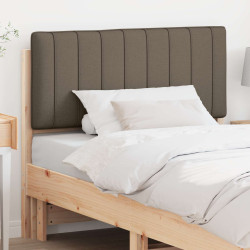 Cabeceira estofada com cabeceira marrom e taupe 100 cm