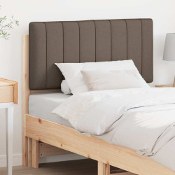Cabeceira estofada com cabeceira marrom e taupe 90 cm
