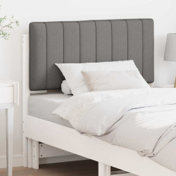Cabeceira estofada com cabeceira branco e cinza claro 90 cm