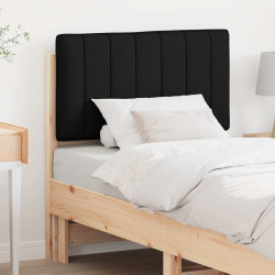 Cabeceira estofada com cabeceira marrom e preto 80 cm
