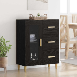Buffet carvalho preto 69,5 x 34 x 90 cm derivados de madeira