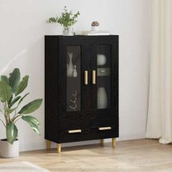 Buffê carvalho preto 70 x 31 x 115 cm derivados de madeira